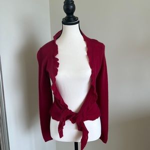 Front tie cardigan